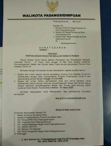 Ingat! Jadwal Belajar Mandiri di Sidimpuan Diperpanjang Hingga 14 Juni 2020