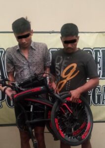 Pelaku Pencurian Sepeda Lipat, Dilipat Polisi