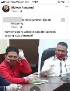 Konflik Antara Wali Kota Sidimpuan Dan Kuasa Hukum Sarifah Hannum Meruncing, Akun FB Milik Ridwan Rangkuti  Dilaporkan ke Polda Sumut