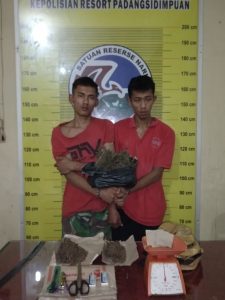 Bawa Ganja Dalam Plastik, Harahap dan Simanungkalit Ditangkap di Gang Dame