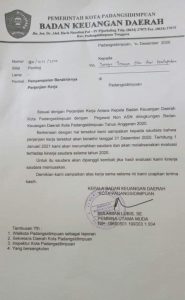 Beredar Foto Surat Pemberhentian Pegawai Non ASN di Padangsidimpuan