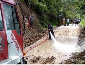 Akibat Hujan Deras, Jalan Menuju Kawasan Salib Kasih di Taput Tertimbun Longsor