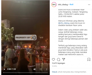 Viral, Konser Musik Saat Pandemi Di Pasar Lama