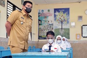 Wali Kota Medan Tinjau Simulasi PTM Sekolah