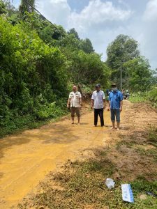 Alhamdulillah! Badan Jalan Menuju  Rumah Karantina Tapsel Sudah Bisa Dilalui