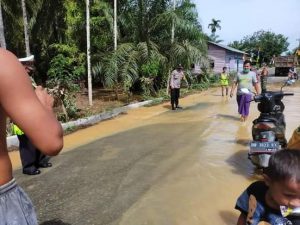 Banjir Yang Melanda Tiga Kecamatan di Madina Kini Mulai Surut