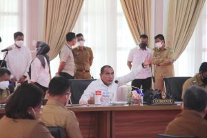 Minus Tabagsel, Gubernur Bahas Perencanaan Pembangunan Ibu Kota Bersama Sejumlah Kepala Daerah di Sumut