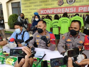 Polres Lhokseumawe Ringkus 4 Kurir Narkoba 9 Kg Sabu