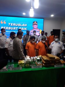 Polrestabes Medan Tangkap Empat Orang Kurir Narkoba