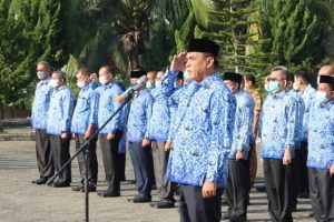 Madina Belum Pernah Dapat Predikat WTP, Bupati Singgung di Apel HKN