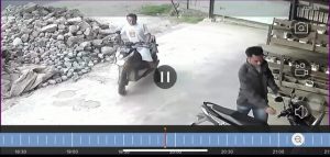 Heboh! Aksi Pencurian Sepedamotor di Sidimpuan Terekam CCTV