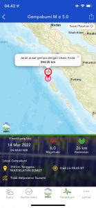 Jarak 29 Menit, Nias Selatan Kembali Diguncang Gempa, Getarannya Juga Dirasakan di Sidimpuan