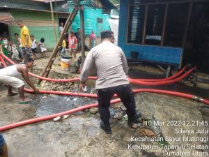 Heboh, 1 Unit Rumah Permanen Milik Warga di Sayurmatinggi  Tapsel, Terbakar