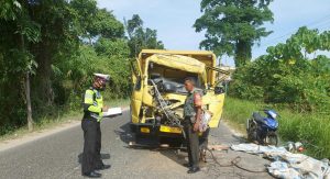 Laka Lantas Maut di Padang Lawas Utara, Sopir Dump Truk Asal Sidimpuan Tewas