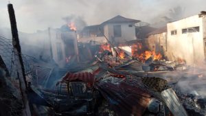 Api Makin Membesar, Jumlah Rumah Warga yang Terbakar di Bincar Padangsidimpuan Bertambah 5 Unit