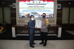 Berprestasi, Kapolres Tapsel Kembali Terima Penghargaan dari Lemkapi