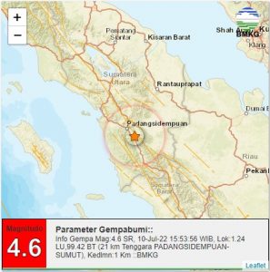 Idul Adha, Padangsidimpuan Diguncang Gempa