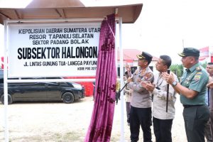 Alhamdullilah! Polsubsektor Haholongan dan Dolok Sigompulon  Polsek Padang Bolak Diresmikan