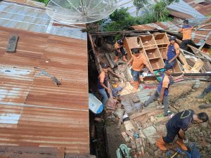 Longsor, 1 Rumah Warga di Sidimpuan Rusak