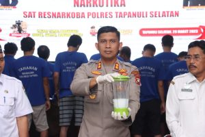 Mantap! Polres Tapsel Ungkap 17 Laporan Kasus Narkotika hingga Selamatkan Ribuan Jiwa