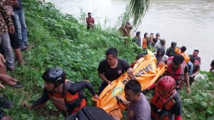 Jarak 10 Kilometer, Bocah Hanyut di Sungai Batang Pane Paluta Ditemukan