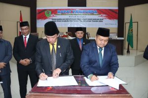 Bupati dan DPRD Tapsel Sepakati Nota Keuangan KUA PPAS RAPBD 2024