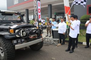 Bupati Dolly Pasaribu Lepas 27 Peserta Off Road Jelajah Alam Siala Sampagul Extreme Adventure 2023