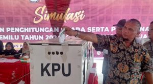 Jelang Pemilu 2024, KPU Gelar Simulasi Pemungutan dan Perhitungan Suara di Alaman Bolak