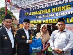 Berkah HUT Padanglawas ke-17, PT SSL dan SRL Gelar Pasar Murah