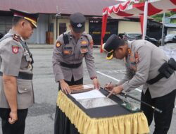 Kapolres Arie Paloh Pimpin Sertijab Lima Pejabat Utama dan Satu Polsek Polres Madina