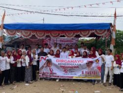 Bentangkan Spanduk Partai Gerindra, Anak Muda di Padangsidimpuan Ucapkan Terima Kasih ke Rusydi Nasution