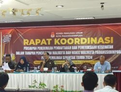 Saat Rapat Koordinasi, Ketua KPU Sidimpuan Ingatkan Penyelenggara Pemilu