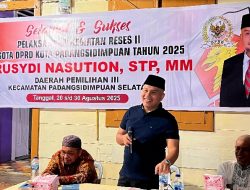 Reses di Siborang Sidimpuan, Rusydi Nasution Tampung  Aspirasi Masyarakat